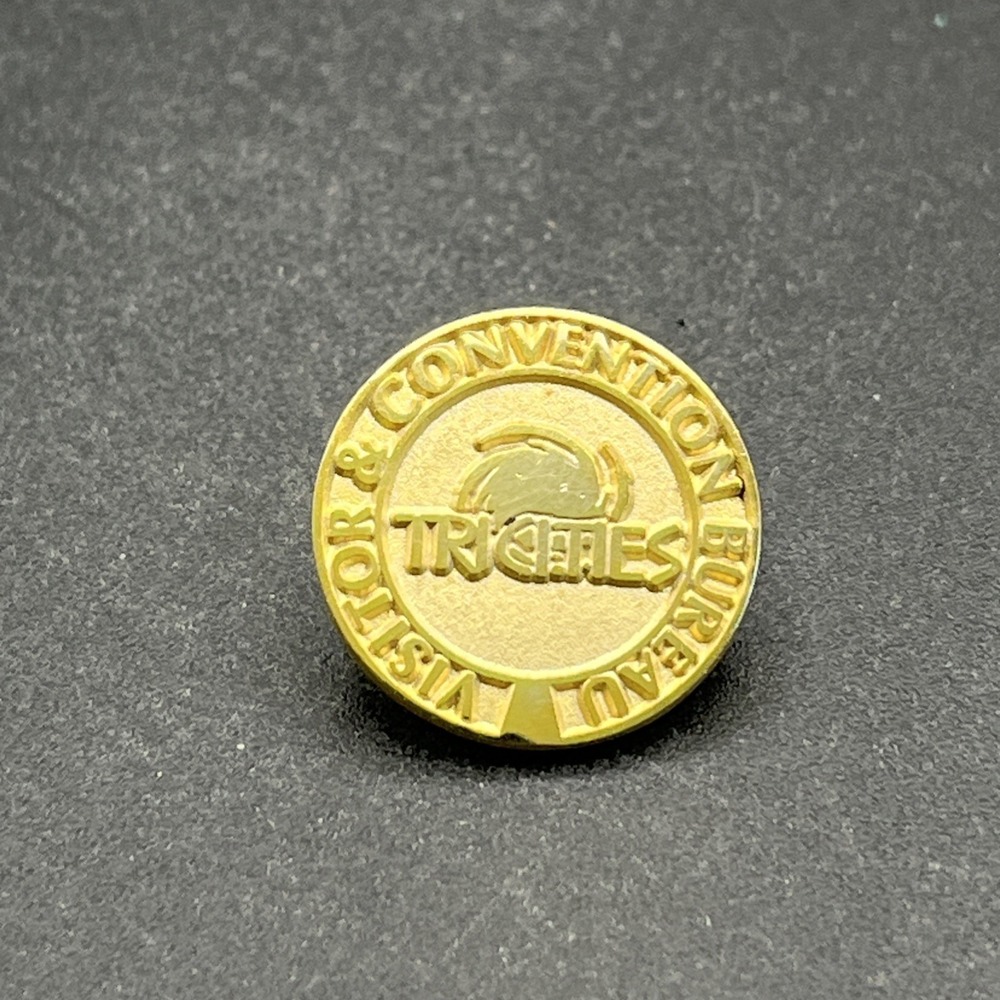Tri‎ Cities Visitor & Convention Bureau Gold Tone Lapel Hat Pin